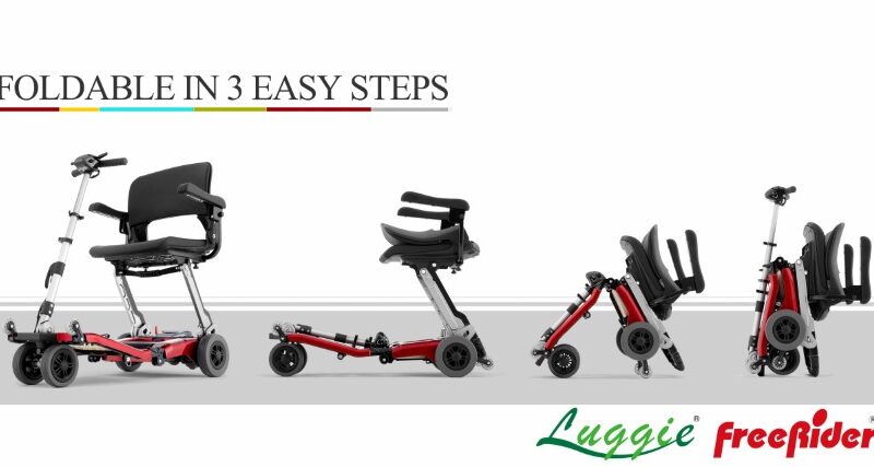 The Standard Luggie portable mobility scooter comes with the latest battery technology as it uses a Lithium Polymer battery