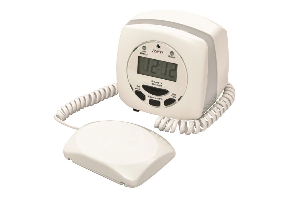Agrippa Vibrating Pillow Fire Alarm Monitor for deaf and hard of hearing